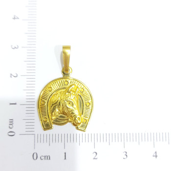 PING LATÃO CAVALO FERRADURA CAM